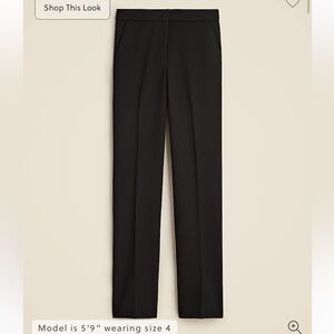NWT! J.Crew Black Kate straight-leg pant in four-season stretch. Women’s size 6